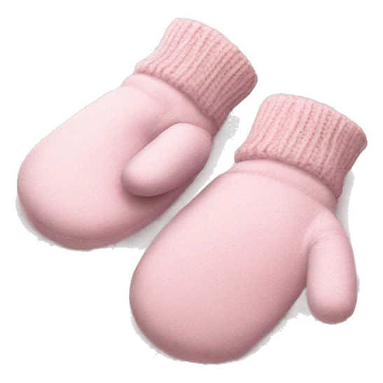 Baby Pink Xmas mittens  sticker