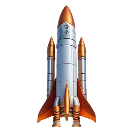  Cinematic Realistic Rocket Launch – A powerful, fiery scene of a massive rocket lifting off, its engines producing a bright, billowing inferno. The metallic body gleams in the sunlight, with intricate paneling and realistic textures bringing out its engineering marvel. Thick clouds of smoke and steam rise as it ascends into the sky. sticker