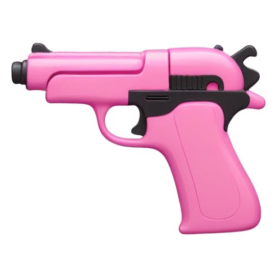 Baby pink toy gun sticker