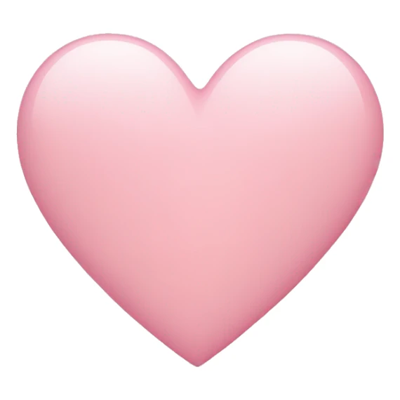 light pink heart sticker
