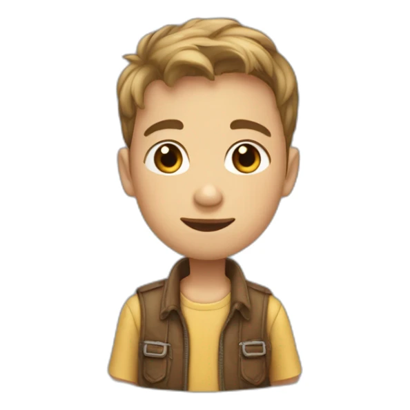 Petit garçon qui fait un câlin sticker