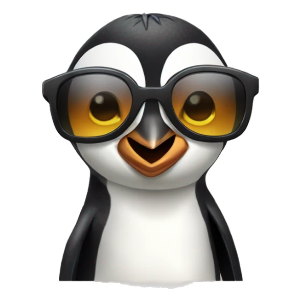 Madagascar penguins with sunglasses on  sticker