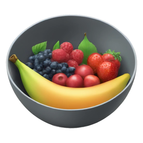 bowl of fruit sticker