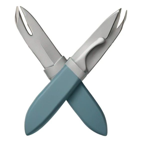 A heart with scalpels crossed behind￼ sticker