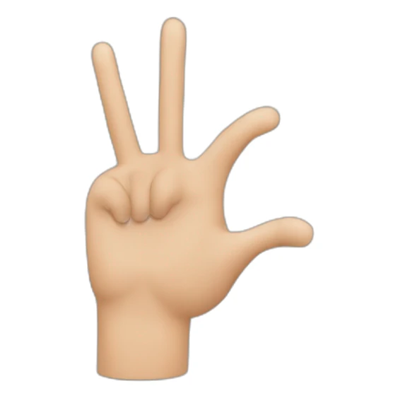 Mensch Zeigefinger nach oben zeigt sticker