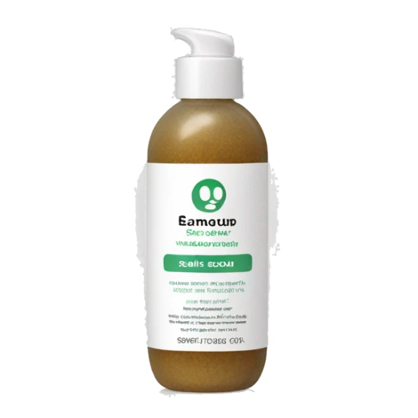 bottle of scalp scrub with label sticker