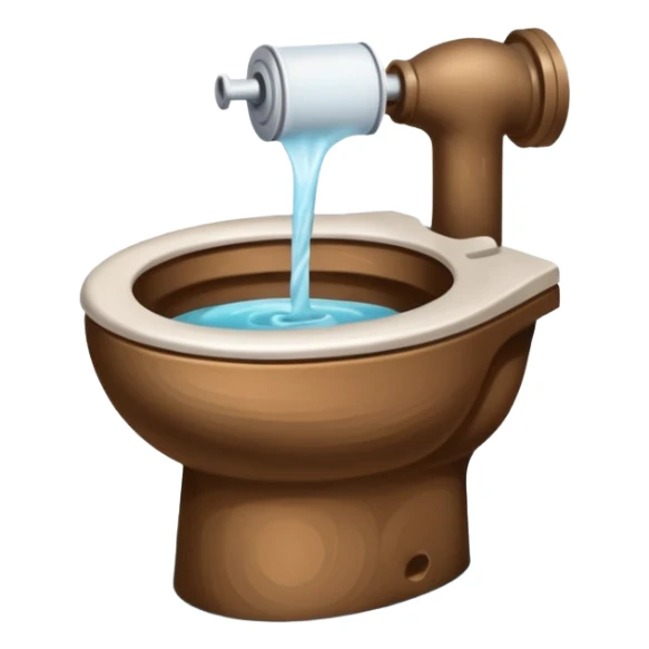 overflowed dirty toilet sticker