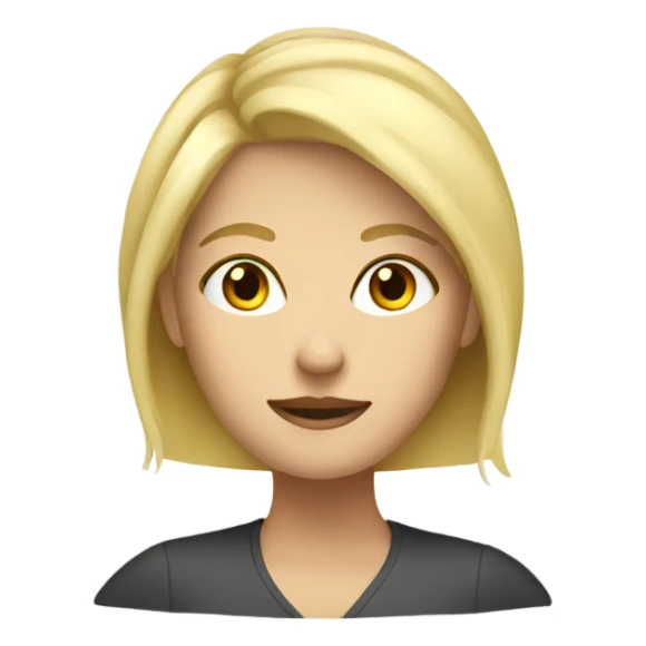 Blonde woman productive sticker