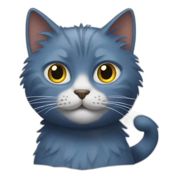 Cat with the hairs of marge simpson sticker