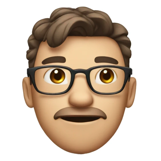 A person wearing glasses knocks on Instagram's door, opens it, looks at what's inside, and is ashamed of what he found by placing his hand over his eyes, then closes the door and leaves. sticker