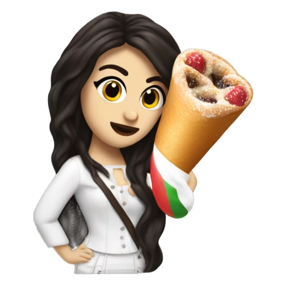 italian cannolli + charli xcx brat sticker