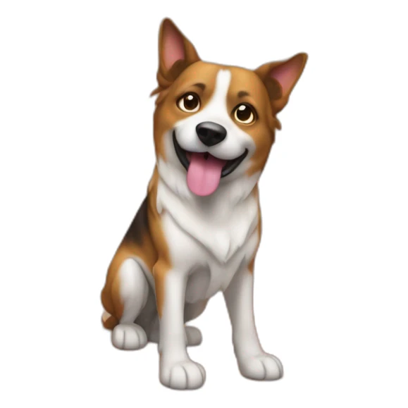 Chien qui boit du fanta sticker