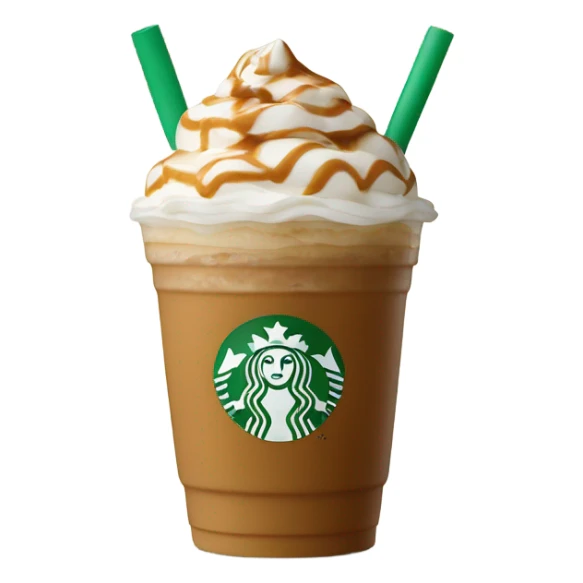 Caramel Crème Frappuccino Starbucks  sticker