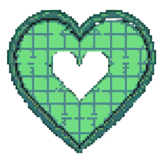 Wu-Tang Clan W symbol inside a heart sticker