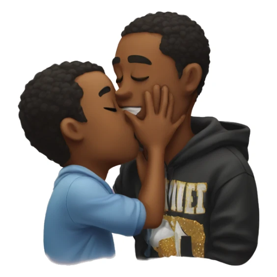 Kissing the homies goodnight sticker