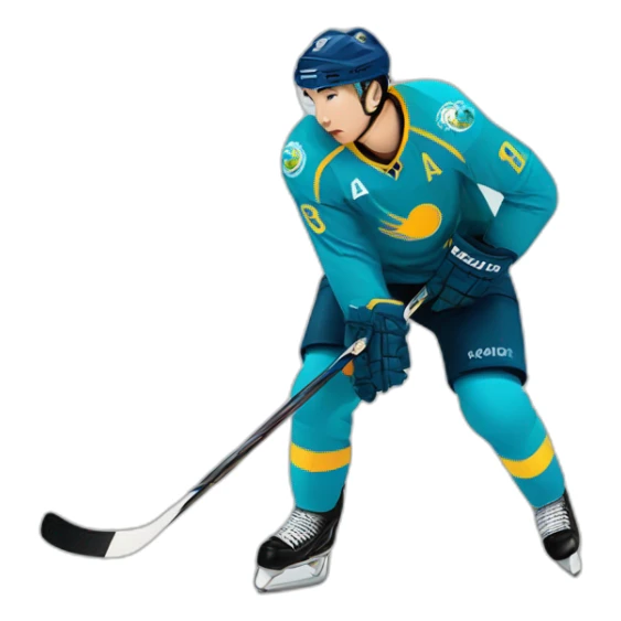 Kazakhstan national team hockey player sticker