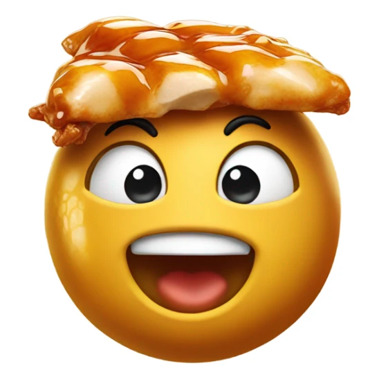 Glazed honey Chicken from chopsticks fast food brand sticker