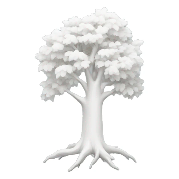 white tree sticker