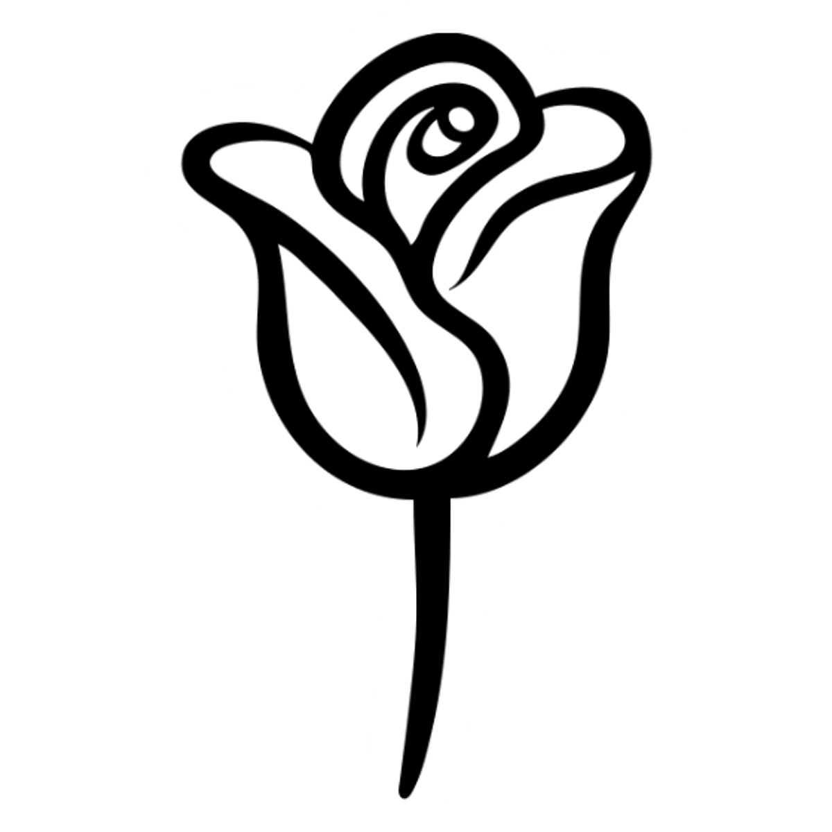 Battery shaped like a rose flower with wilting petals and low power indicator sticker