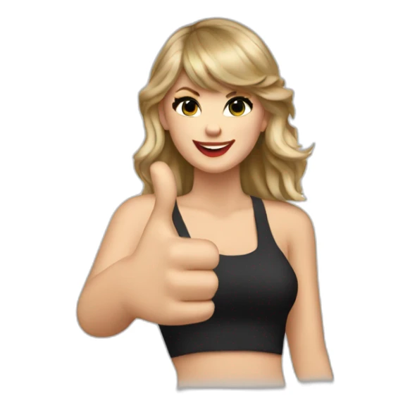 taylor swift thumbs up sticker