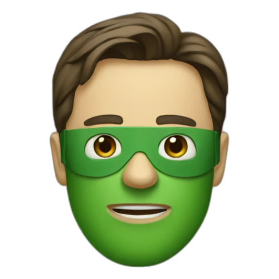 green mask nim Carrey sticker