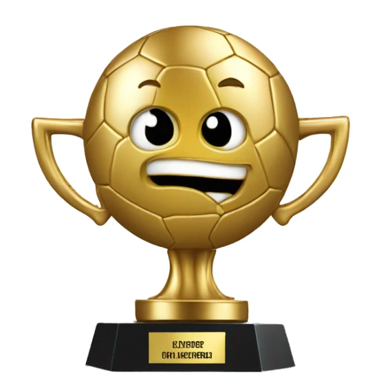 create me a football award trophy sticker