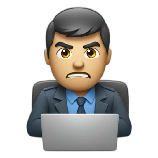 angry it operator sticker