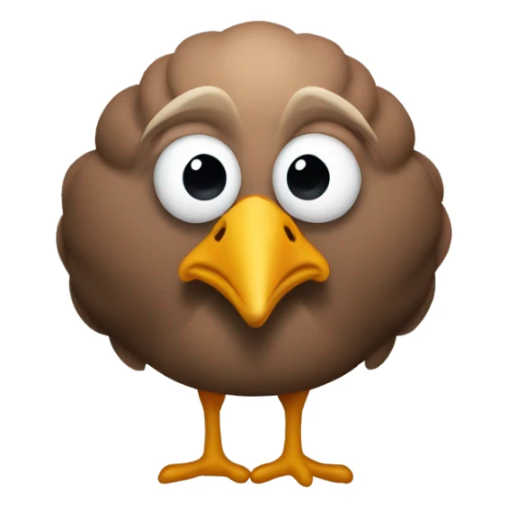 A turkey that kind of resembles Donald Trump sticker