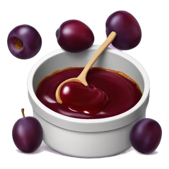 Plum jam sticker