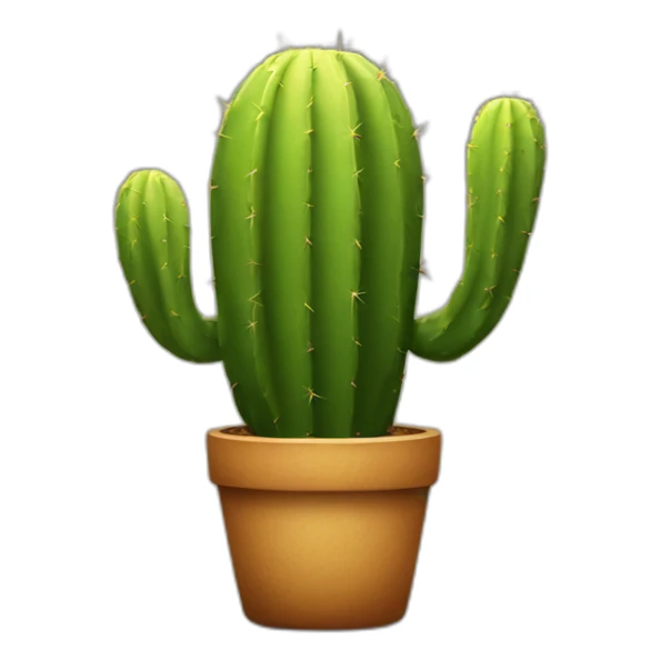 a fat green cactus with handles and legs, sad sticker
