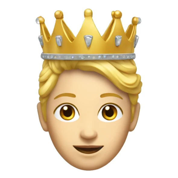 Couronne dans un thème futuriste sticker