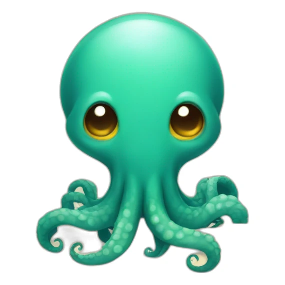 cute kraken holding a sign  sticker