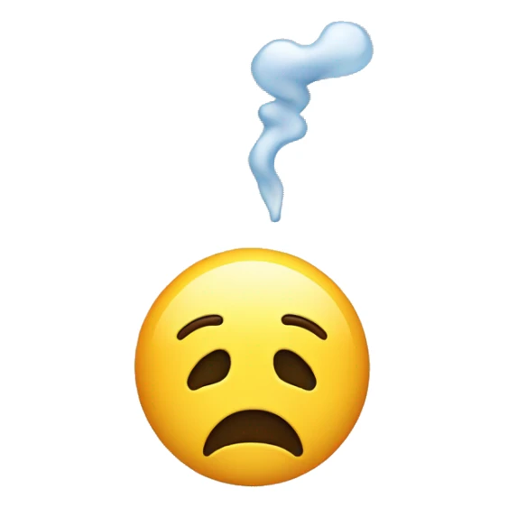 emoji face holdng nose, bad smell sticker