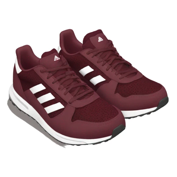 adidas burgundy running shoes sticker