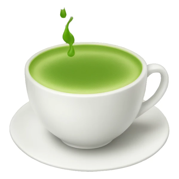 cup of hot matcha sticker