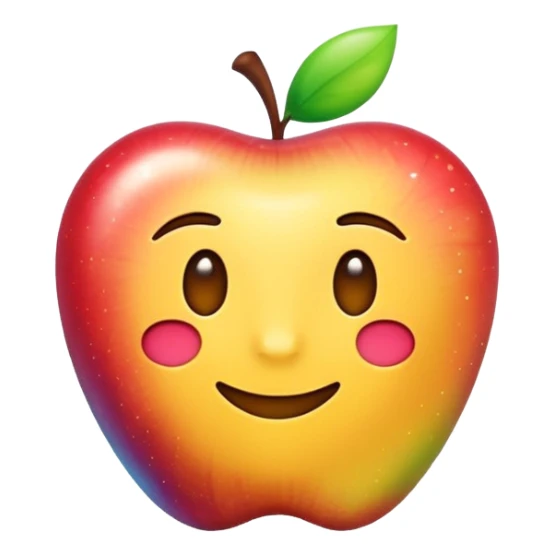 handwritten note apple like emoji style "shine unapologetically" sticker