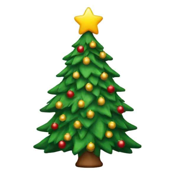 Christmas tree sticker