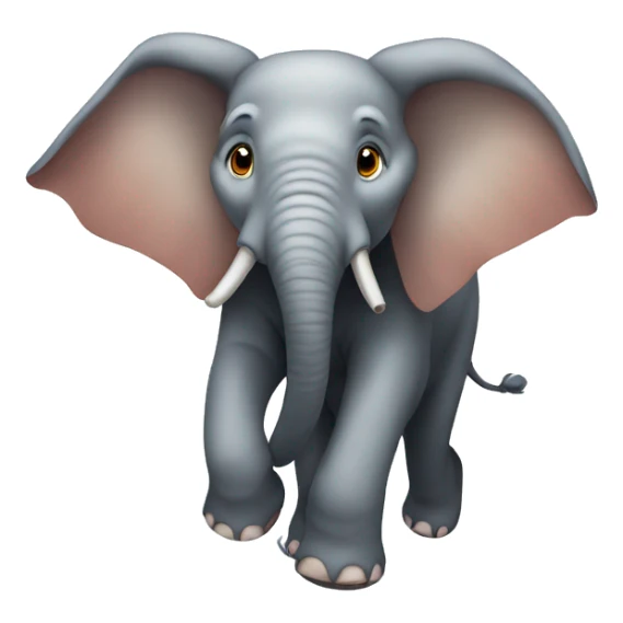 A flying elephant  sticker
