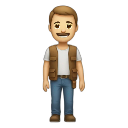 Homme qui boude et croise les bras sticker