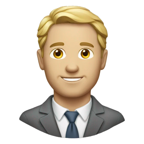 white man crop investor sticker