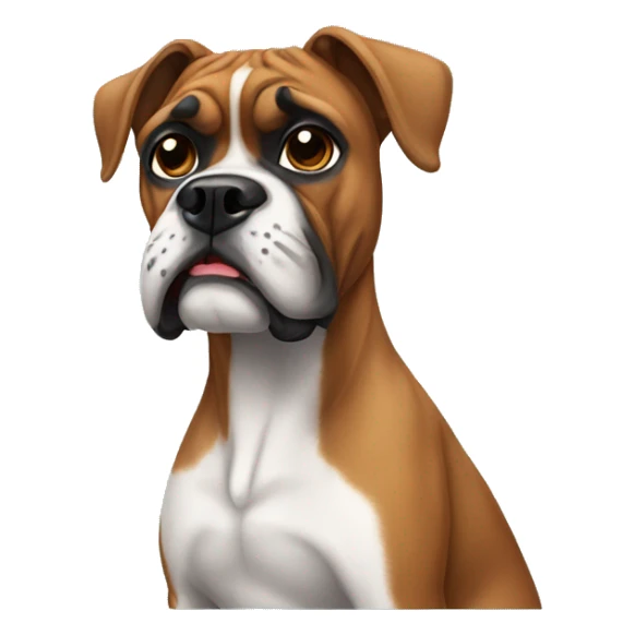 Boxer dog sticker