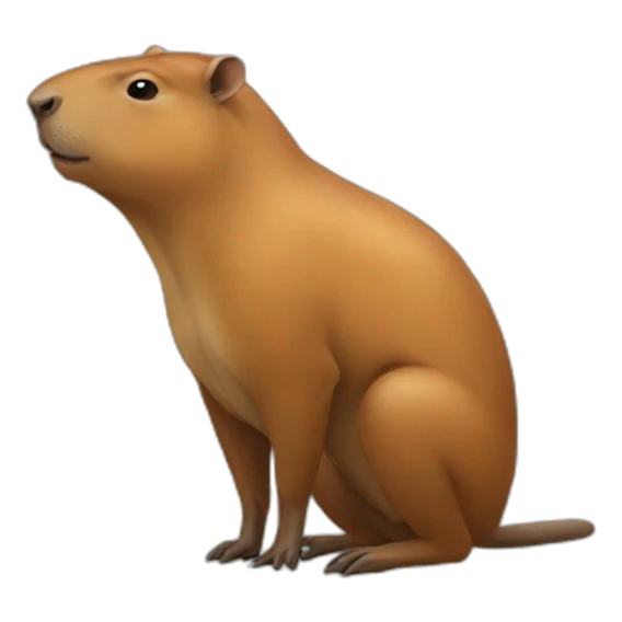 capibara peeing sticker