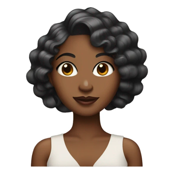 Black girl with finger waves sticker