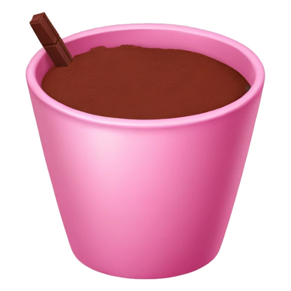 aesthetic Pink cup with cacao  sticker