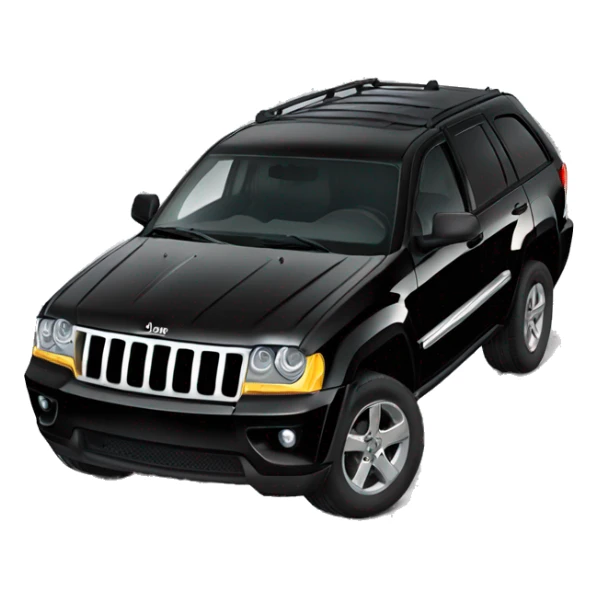 Black Jeep grand Cherokee no chrome sticker
