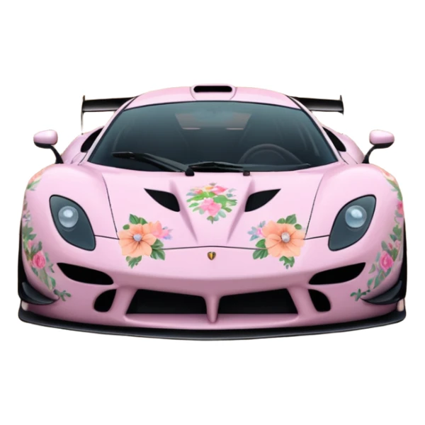 Using a transparent background, give the Assetto Corsa a cute Cottagecore makeover sticker