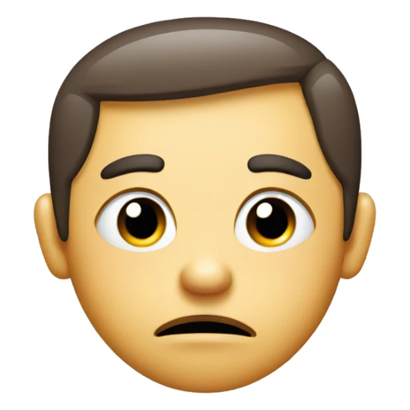 Smirky face emoji with pouty lips sticker