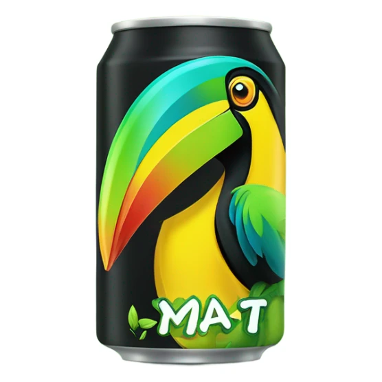 Thai lime toucan Energy Drink can  sticker