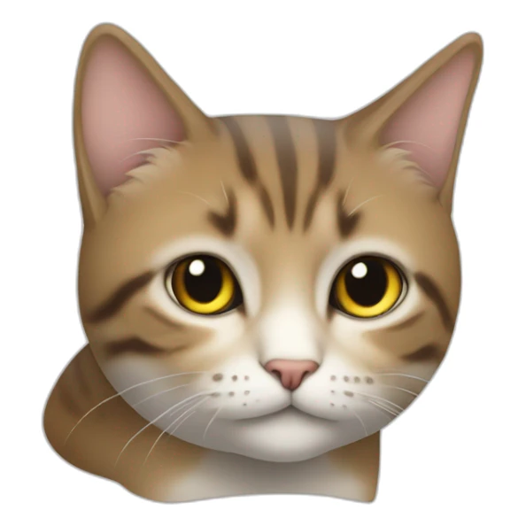 un chat qui fait un doit doneur sticker