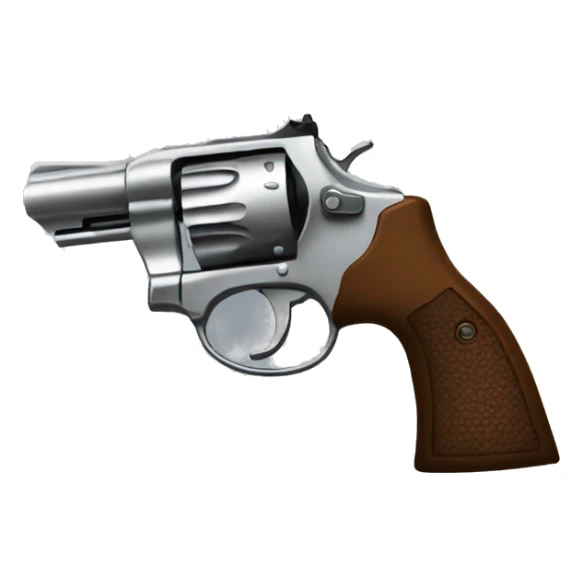 Perspective image of the end of a revolver sticker